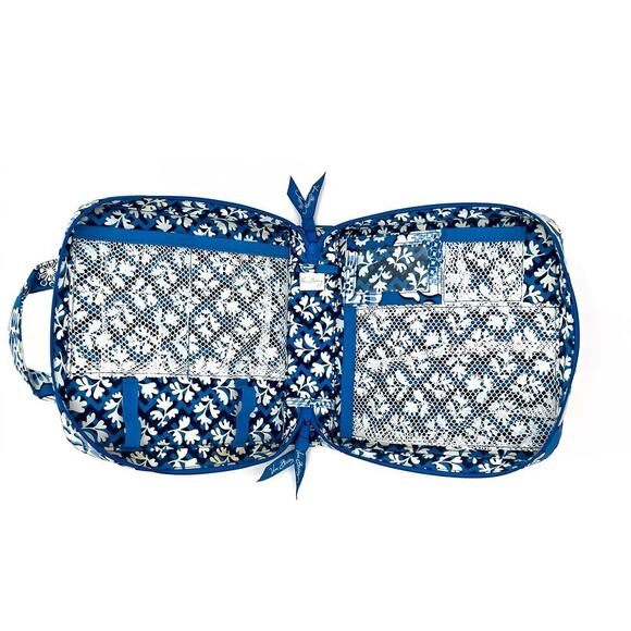 Vera Bradley Hanging Travel Tech Organizer Case Toiletry Makeup Bag Blue Lagoon - Picture 5 of 8